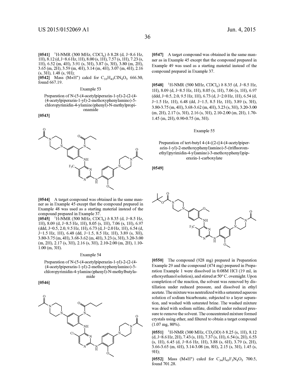 N2,N4-BIS(4-(PIPERAZINE-1-YL)PHENYL)PIRIMIDINE-2,4-DIAMINE DERIVATIVE OR     PHARMACEUTICALLY ACCEPTABLE SALT THEREOF, AND COMPOSITION CONTAINING SAME     AS ACTIVE INGREDIENT FOR PREVENTING OR TREATING CANCER - diagram, schematic, and image 40