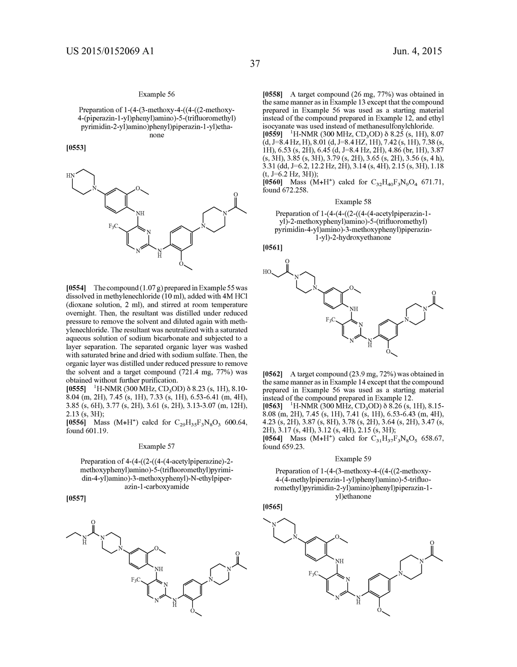 N2,N4-BIS(4-(PIPERAZINE-1-YL)PHENYL)PIRIMIDINE-2,4-DIAMINE DERIVATIVE OR     PHARMACEUTICALLY ACCEPTABLE SALT THEREOF, AND COMPOSITION CONTAINING SAME     AS ACTIVE INGREDIENT FOR PREVENTING OR TREATING CANCER - diagram, schematic, and image 41