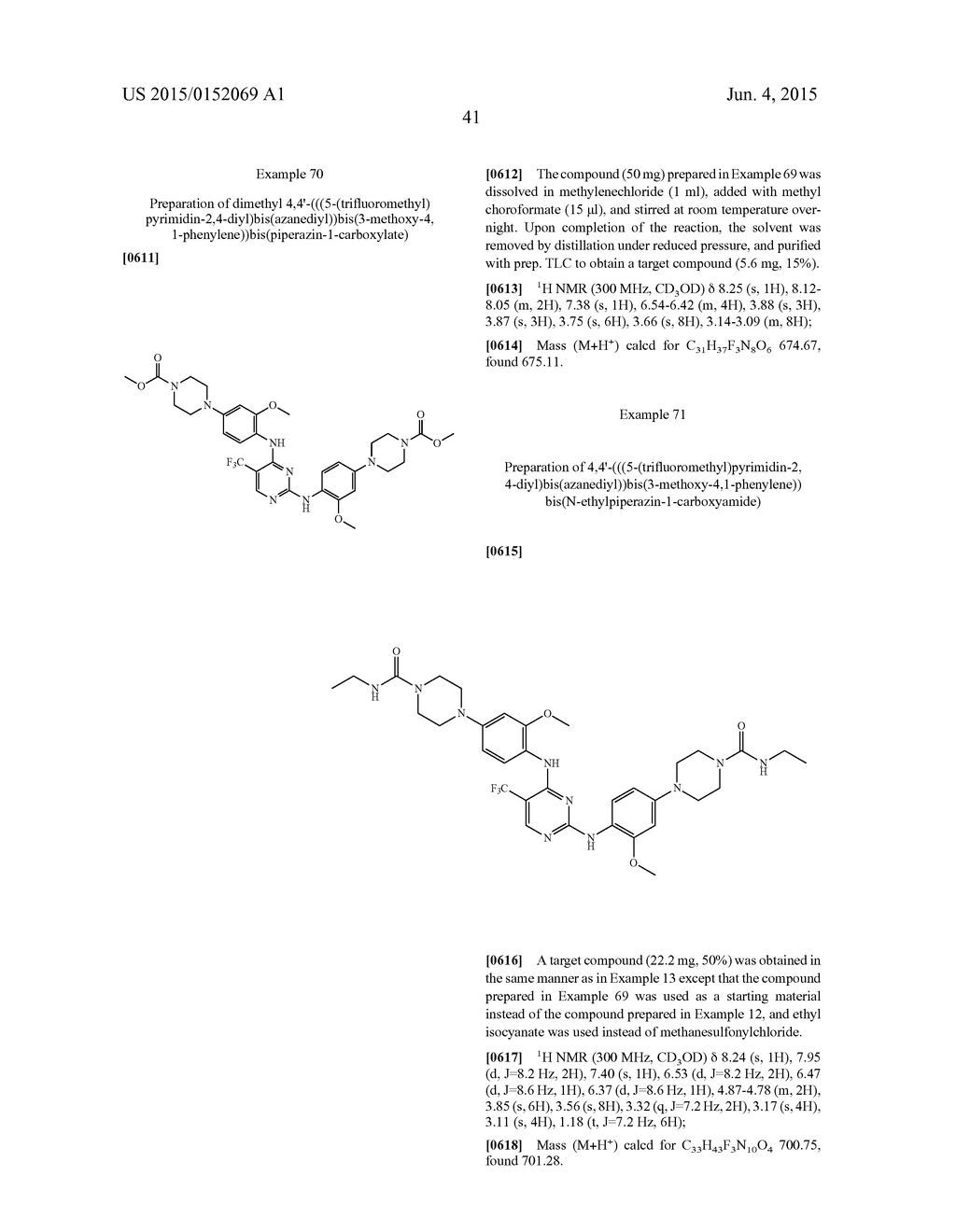 N2,N4-BIS(4-(PIPERAZINE-1-YL)PHENYL)PIRIMIDINE-2,4-DIAMINE DERIVATIVE OR     PHARMACEUTICALLY ACCEPTABLE SALT THEREOF, AND COMPOSITION CONTAINING SAME     AS ACTIVE INGREDIENT FOR PREVENTING OR TREATING CANCER - diagram, schematic, and image 45