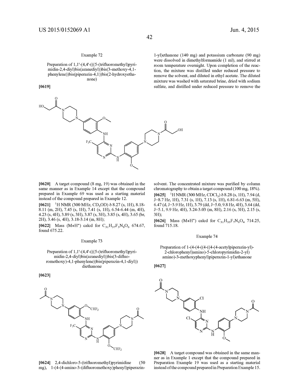 N2,N4-BIS(4-(PIPERAZINE-1-YL)PHENYL)PIRIMIDINE-2,4-DIAMINE DERIVATIVE OR     PHARMACEUTICALLY ACCEPTABLE SALT THEREOF, AND COMPOSITION CONTAINING SAME     AS ACTIVE INGREDIENT FOR PREVENTING OR TREATING CANCER - diagram, schematic, and image 46