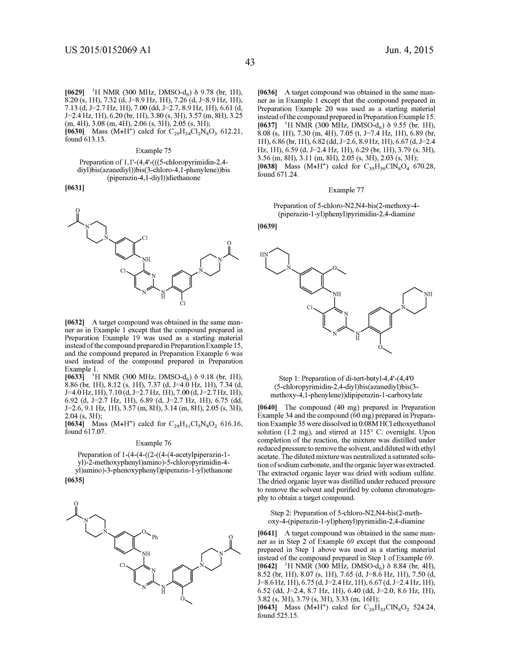 N2,N4-BIS(4-(PIPERAZINE-1-YL)PHENYL)PIRIMIDINE-2,4-DIAMINE DERIVATIVE OR     PHARMACEUTICALLY ACCEPTABLE SALT THEREOF, AND COMPOSITION CONTAINING SAME     AS ACTIVE INGREDIENT FOR PREVENTING OR TREATING CANCER - diagram, schematic, and image 47