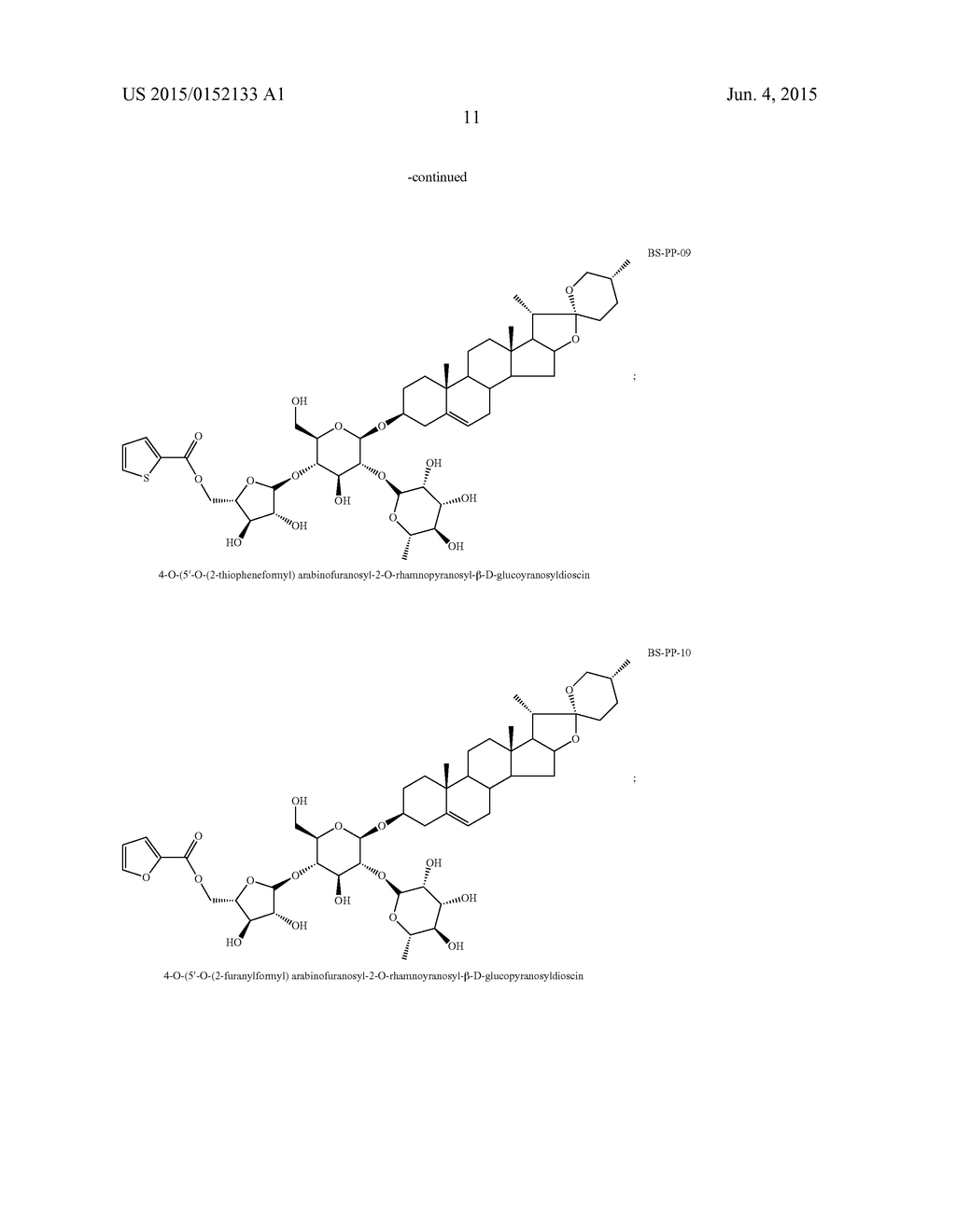 ACYLATION DERIVATIVES OF PARIDIS SAPONINS I, PREPARATION METHOD THEREFOR     AND APPLICATION THEREOF - diagram, schematic, and image 12