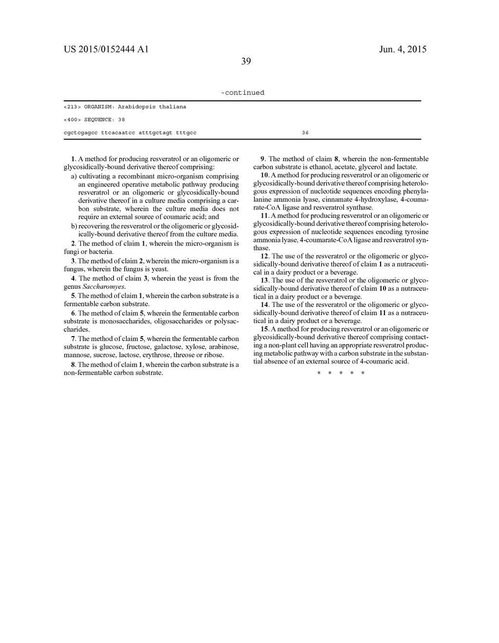 METABOLICALLY ENGINEERED CELLS FOR THE PRODUCTION OF RESVERATROL OR AN     OLIGOMERIC OR GLYCOSIDICALLY-BOUND DERIVATIVE THEREOF - diagram, schematic, and image 47