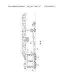 DRILLING RIG WITH HINGED, RETRACTABLE OUTRIGGERS diagram and image