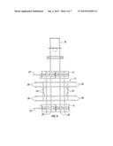 DRILLING RIG WITH HINGED, RETRACTABLE OUTRIGGERS diagram and image