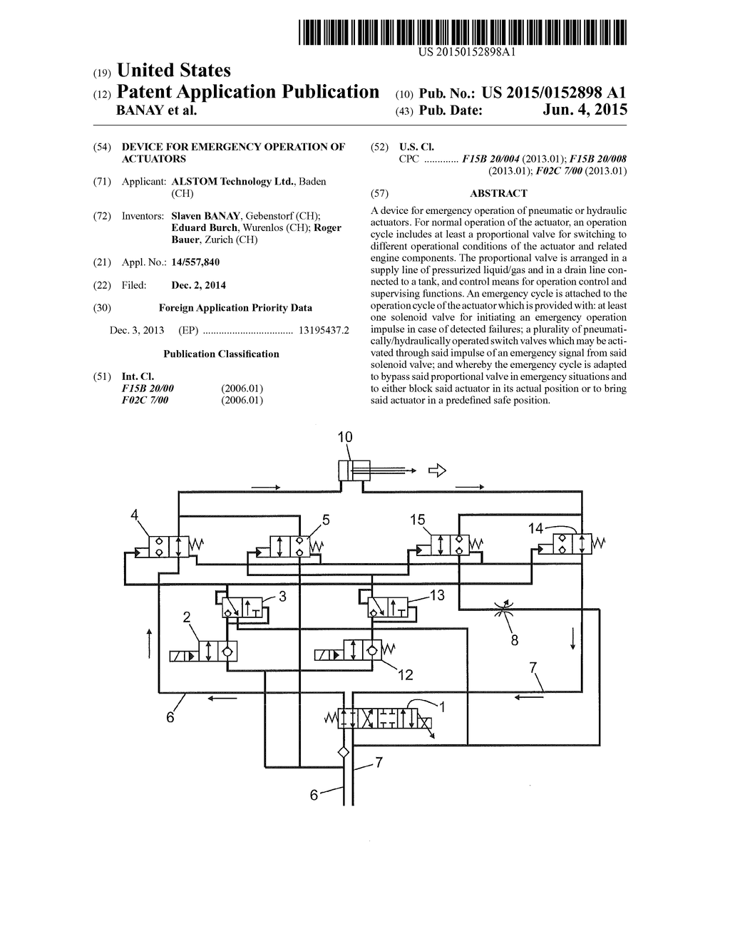 DEVICE FOR EMERGENCY OPERATION OF ACTUATORS - diagram, schematic, and image 01