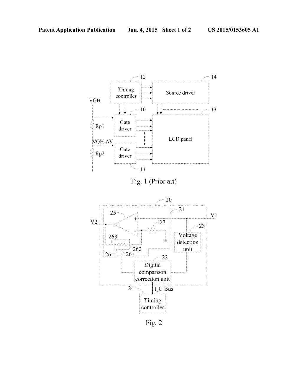 Voltage Compensation Circuit of Gate Driver and Method Thereof and Liquid     Crystal Display Device - diagram, schematic, and image 02