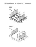 Electronic component with sheet-like redistribution structure diagram and image