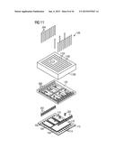 Electronic component with sheet-like redistribution structure diagram and image