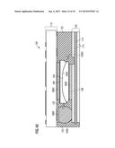 Electronic component with sheet-like redistribution structure diagram and image