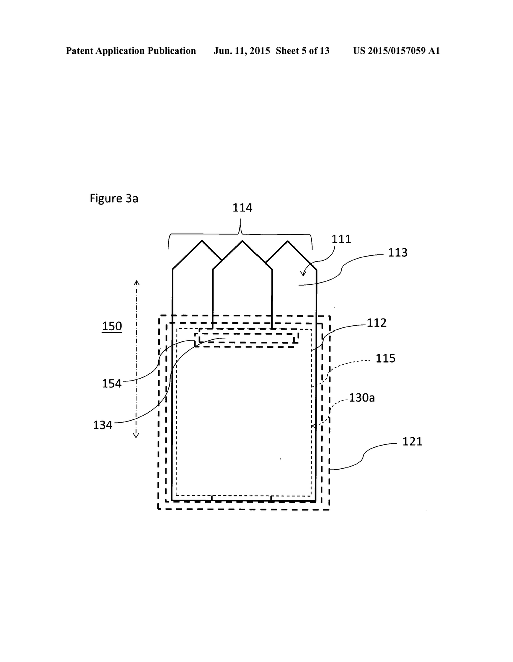 Pre-formed pocket square member with securing member - diagram, schematic, and image 06