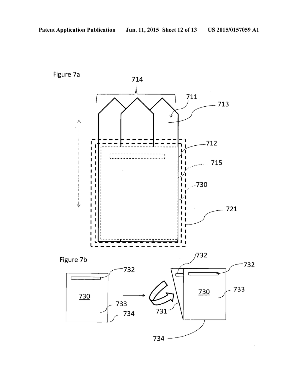 Pre-formed pocket square member with securing member - diagram, schematic, and image 13