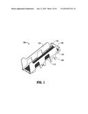 INCLINED PRODUCT DISPLAY AND SHELVING SYSTEM diagram and image