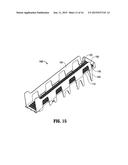 INCLINED PRODUCT DISPLAY AND SHELVING SYSTEM diagram and image