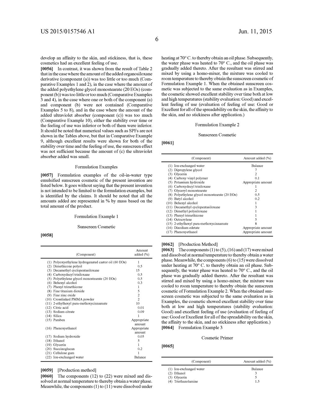 OIL-IN-WATER  TYPE EMULSIFIED SUNSCREEN COSMETIC - diagram, schematic, and image 07