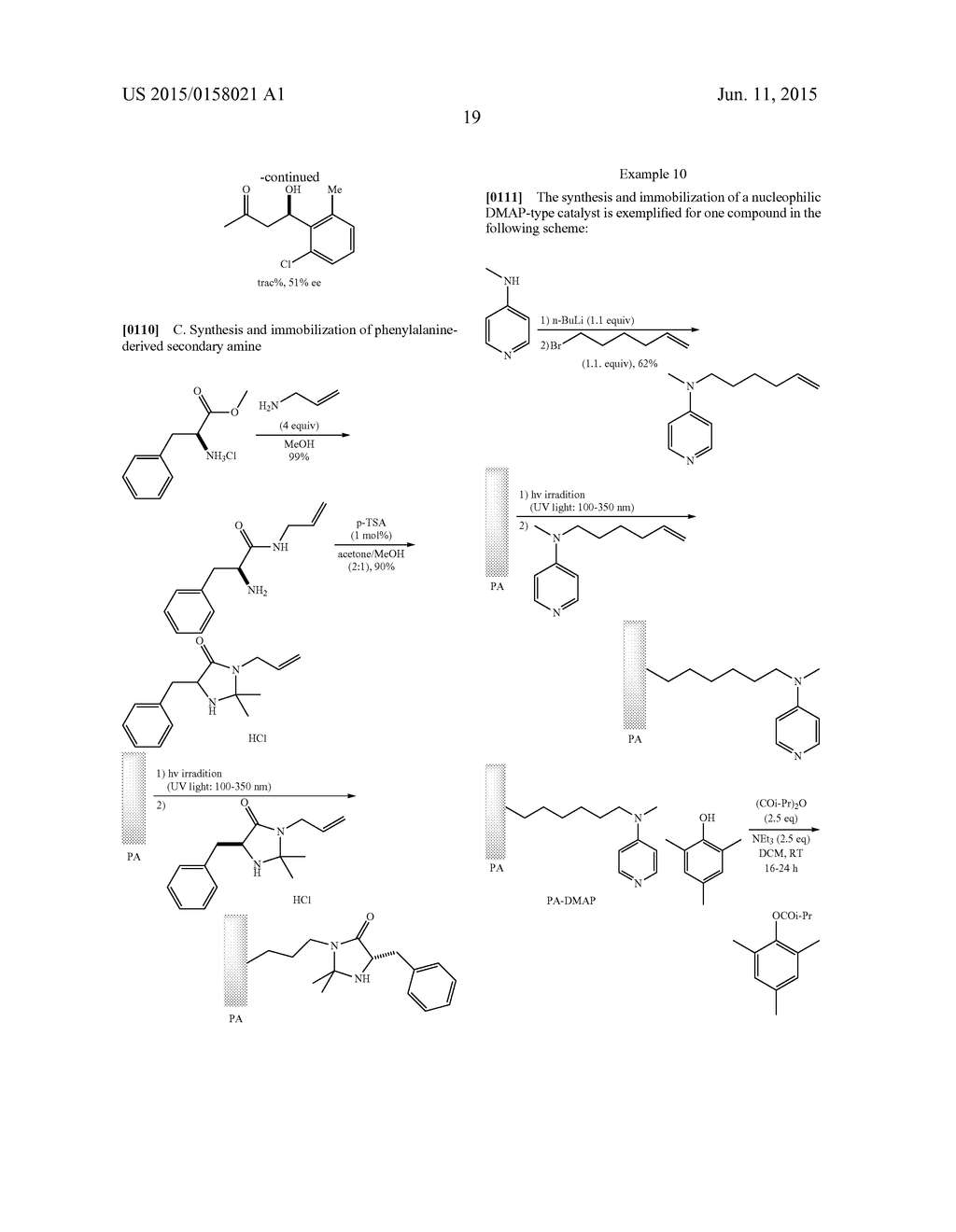 PROCESS FOR THE IMMOBILIZATION OF CATALYSTS ON TEXTILE MATERIALS, THE     OBTAINED TEXTILE MATERIALS AND THE USE OF SAID MATERIALS - diagram, schematic, and image 22