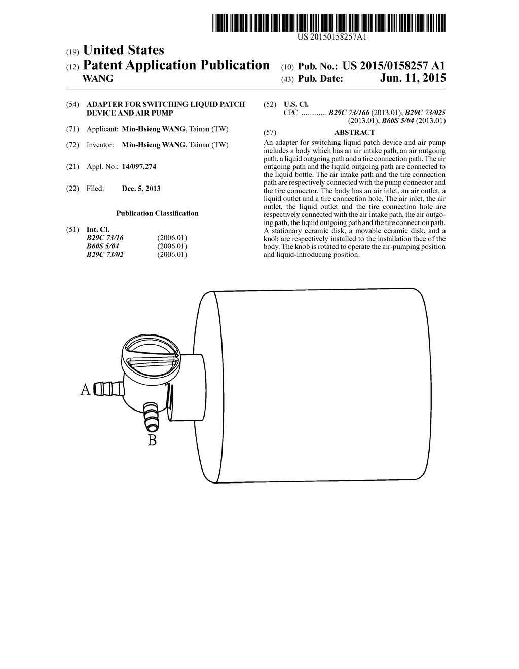 ADAPTER FOR SWITCHING LIQUID PATCH DEVICE AND AIR PUMP - diagram, schematic, and image 01