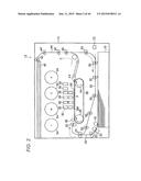 DROPLETS DRYING DEVICE, COMPUTER READABLE MEDIUM STORING PROGRAM FOR     DROPLETS DRYING, AND IMAGE FORMING APPARATUS diagram and image