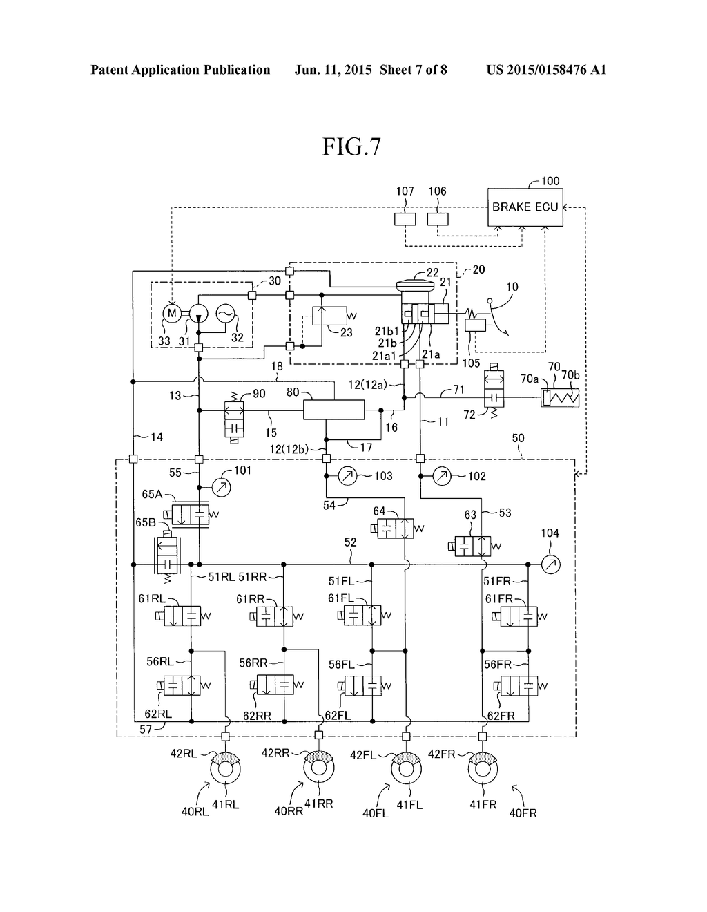 VEHICLE BRAKE APPARATUS - diagram, schematic, and image 08