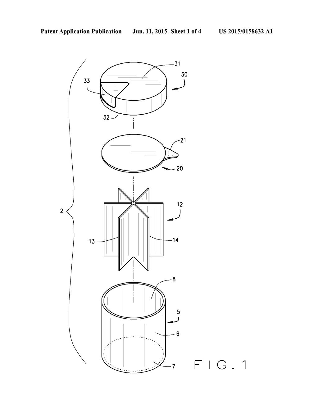 MULTI-COMPARTMENT MEMBRANE SEALED CONTAINER - diagram, schematic, and image 02