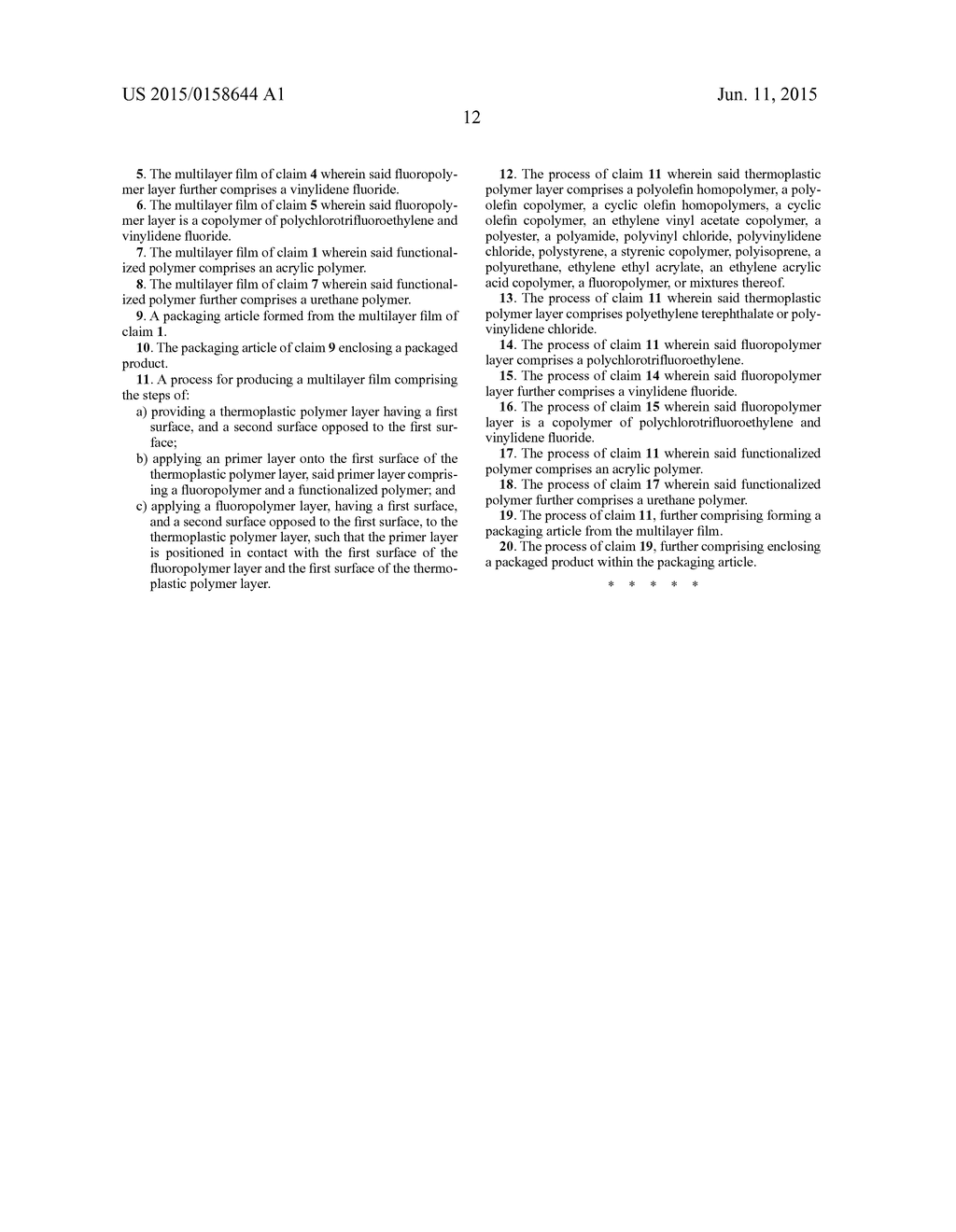 MULTILAYER FILMS FORMED USING PRIMER COMPOSITIONS AND METHODS FOR     MANUFACTURING THE SAME - diagram, schematic, and image 14