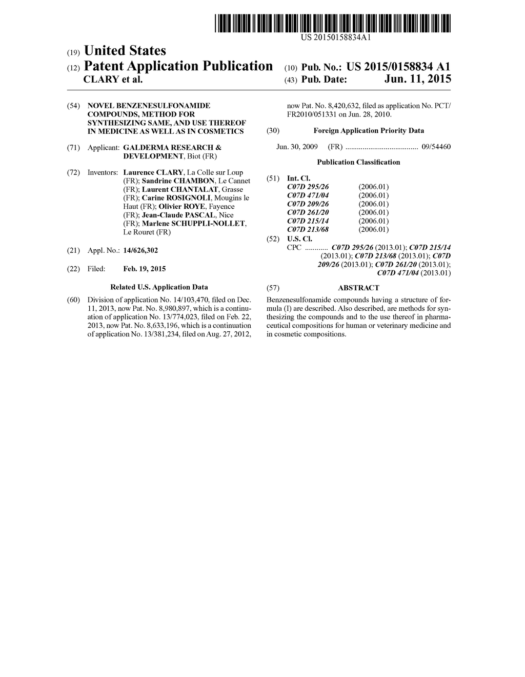 NOVEL BENZENESULFONAMIDE COMPOUNDS, METHOD FOR SYNTHESIZING SAME, AND USE     THEREOF IN MEDICINE AS WELL AS IN COSMETICS - diagram, schematic, and image 01