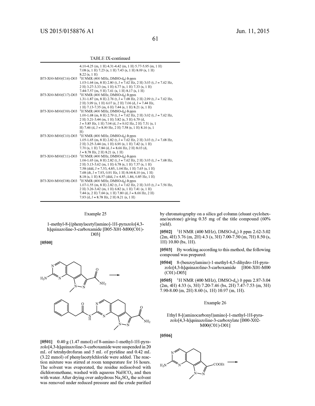 PYRAZOLO-QUINAZOLINE DERIVATIVES, PROCESS FOR THEIR PREPARATION AND THEIR     USE AS KINASE INHIBITORS - diagram, schematic, and image 62