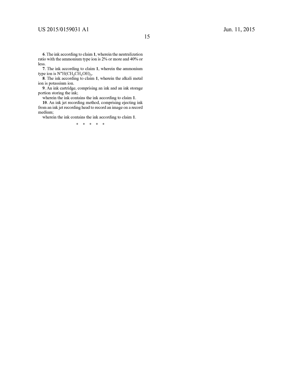 INK, INK CARTRIDGE, AND INK JET RECORDING METHOD - diagram, schematic, and image 16