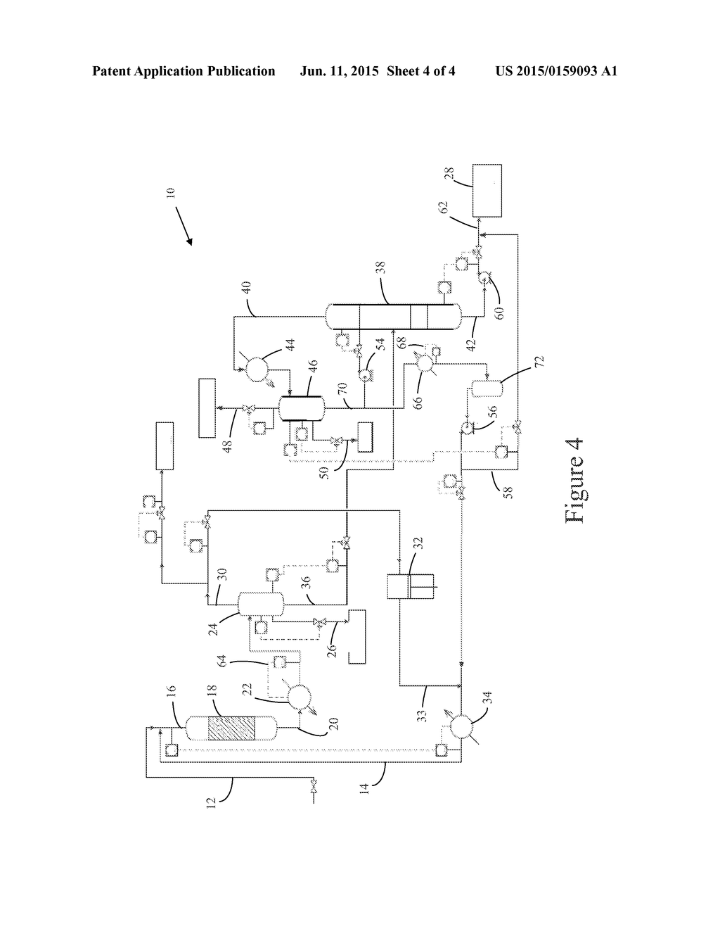 METHODS AND SYSTEMS FOR DEOXYGENATING BIOMASS-DERIVED PYROLYSIS OIL WITH A     RECYCLE COLUMN - diagram, schematic, and image 05