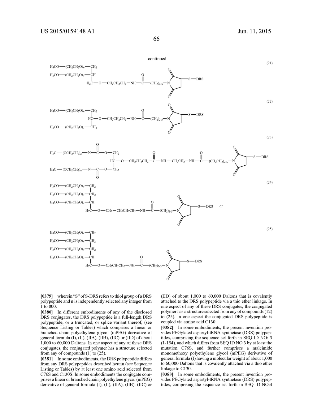 PEGYLATED ASPARTYL-TRNA SYNTHETASE POLYPEPTIDES - diagram, schematic, and image 79