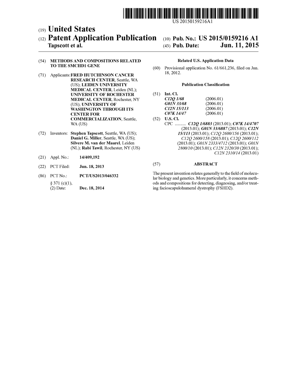 METHODS AND COMPOSITIONS RELATED TO THE SMCHD1 GENE - diagram, schematic, and image 01