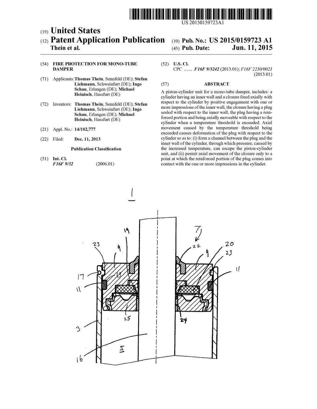 Fire Protection For Mono-Tube Damper - diagram, schematic, and image 01