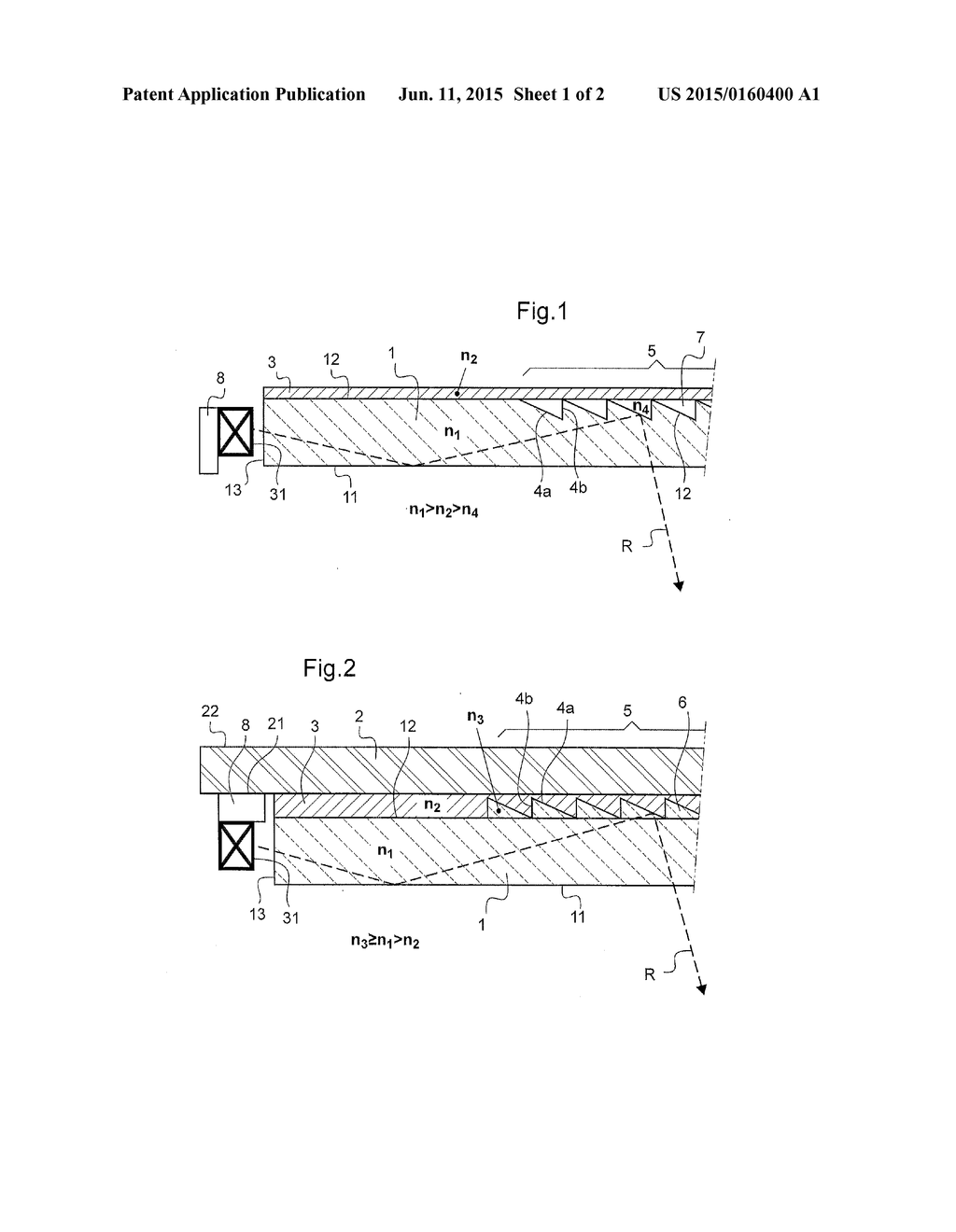 ILLUMINATING GLAZING WITH INCORPORATED DEFLECTOR - diagram, schematic, and image 02