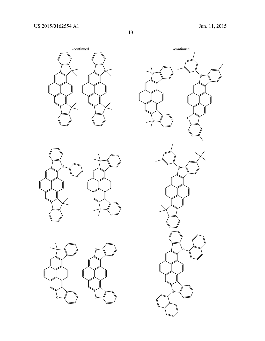 ORGANIC ELECTROLUMINESCENT ELEMENT, MATERIAL FOR SAID ELEMENT, AND     LIGHT-EMITTING DEVICE, DISPLAY DEVICE, AND ILLUMINATION DEVICE USING SAID     ELEMENT - diagram, schematic, and image 15