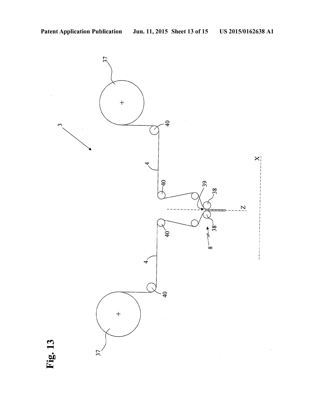 MACHINE AND PROCESS FOR OBTAINING CELLS FOR ELECTRIC STORAGE BATTERIES AND     CELL FOR ELECTRIC STORAGE BATTERY - diagram, schematic, and image 14