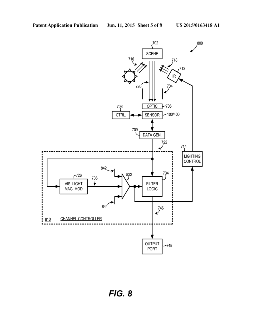 Image Sensors For Capturing Both Visible Light Images And Infrared Light     Images, And Associated Systems And Methods - diagram, schematic, and image 06