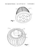 LIGHT-EMITTING DIODE LIGHTING DEVICE HAVING MEANS FOR CONTROLLING THE     ELECTRICAL POWER SUPPLY AND THE LIGHT SOURCE diagram and image