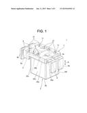 ELECTRONIC COMPONENT ASSEMBLY, CONNECTION STRUCTURE BETWEEN ELECTRONIC     COMPONENT ASSEMBLY AND TERMINAL FITTING, AND ELECTRICAL CONNECTION BOX     HAVING ELECTRONIC COMPONENT ASSEMBLY diagram and image