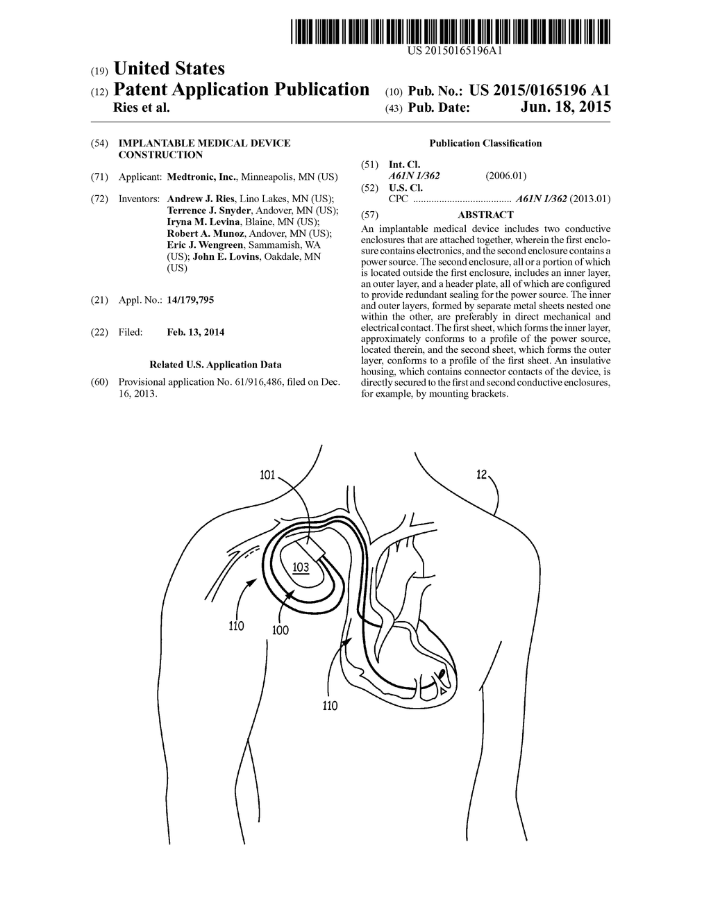 IMPLANTABLE MEDICAL DEVICE CONSTRUCTION - diagram, schematic, and image 01