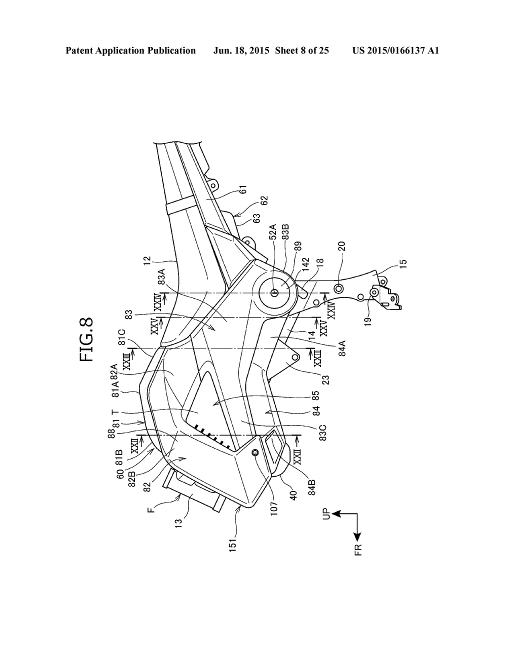 TANK COVER STRUCTURE FOR MOTORCYCLE - diagram, schematic, and image 09