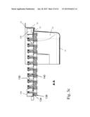 HOLDING STRUCTURE FOR CONCURRENTLY HOLDING A PLURALITY OF CONTAINERS FOR     SUBSTANCES FOR MEDICAL, PHARMACEUTICAL OR COSMETIC APPLICATIONS AS WELL     AS TRANSPORT OR PACKAGING CONTAINER COMPRISING THE SAME diagram and image