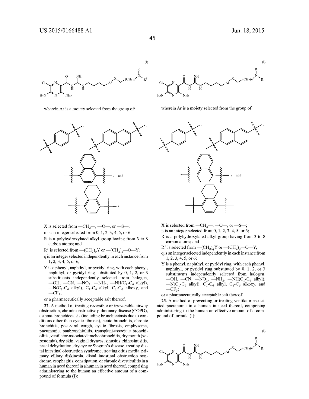 ARYLALKYL- AND ARYLOXYALKYL-SUBSTITUTED EPTHELIAL SODIUM CHANNEL BLOCKING     COMPOUNDS - diagram, schematic, and image 46