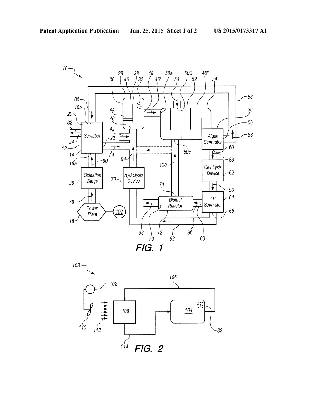 CONTROLLED SYSTEM FOR SUPPORTING ALGAE GROWTH WITH ADSORBED CARBON DIOXIDE - diagram, schematic, and image 02