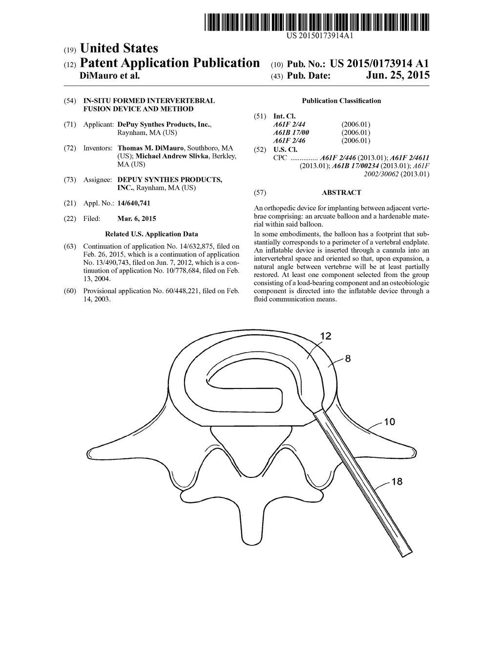 IN-SITU FORMED INTERVERTEBRAL FUSION DEVICE AND METHOD - diagram, schematic, and image 01