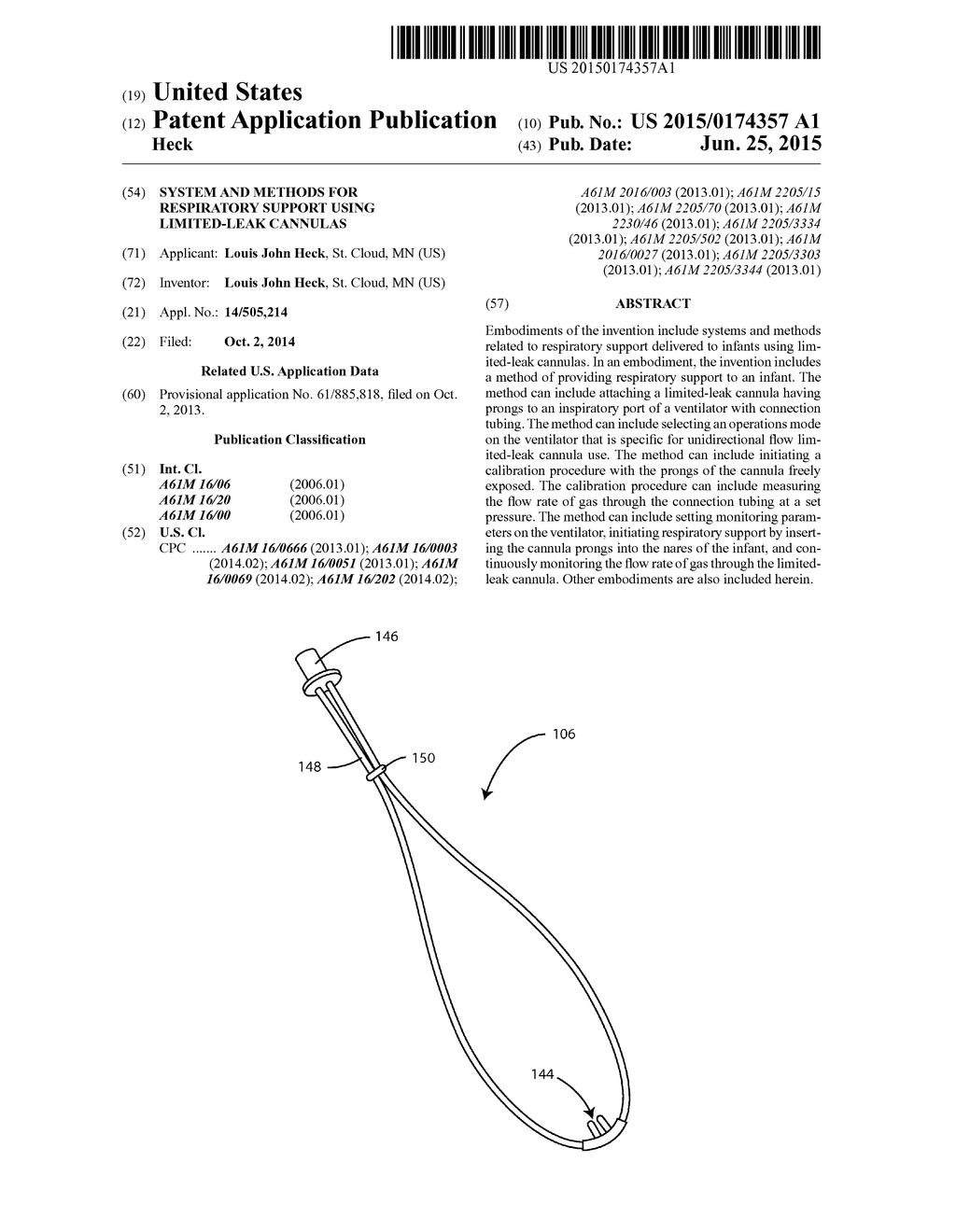 System and Methods for Respiratory Support Using Limited-Leak Cannulas - diagram, schematic, and image 01