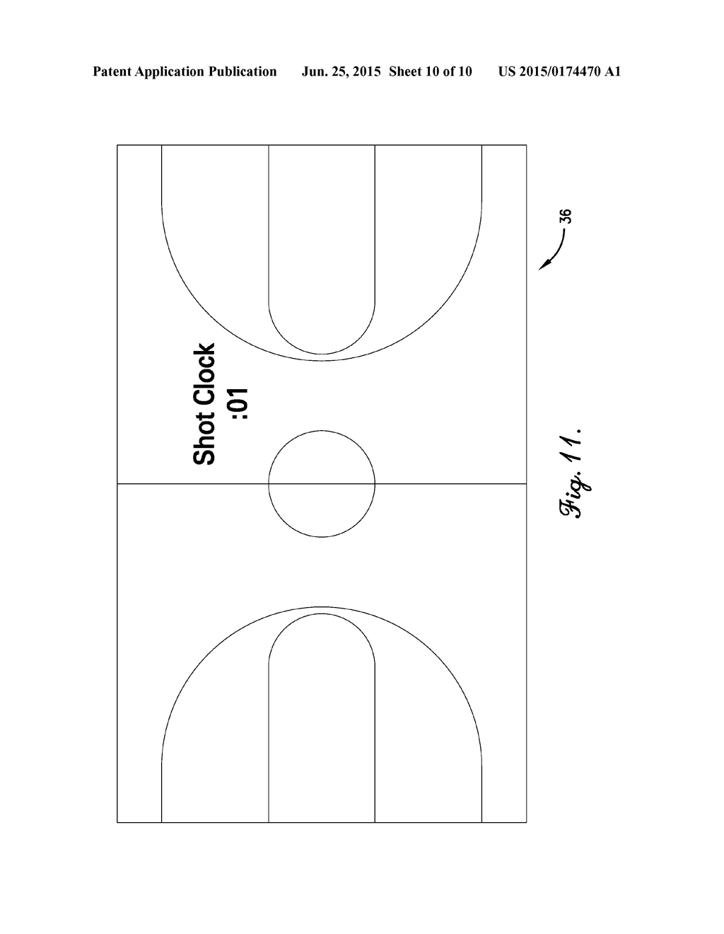 SYSTEMS AND METHODS FOR DISPLAYING ADVERTISING AND OTHER INFORMATION ON     ATHLETIC SURFACES - diagram, schematic, and image 11