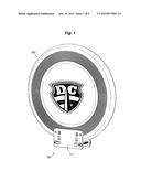 Mounting Clamp for Flying Disc diagram and image