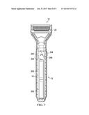 HEATED SHAVING RAZOR HANDLE diagram and image