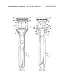 PIVOTING SHAVING RAZOR HANDLE diagram and image