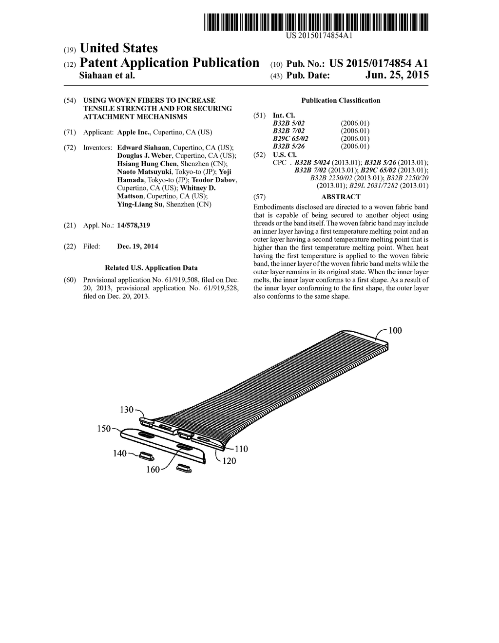 USING WOVEN FIBERS TO INCREASE TENSILE STRENGTH AND FOR SECURING     ATTACHMENT MECHANISMS - diagram, schematic, and image 01